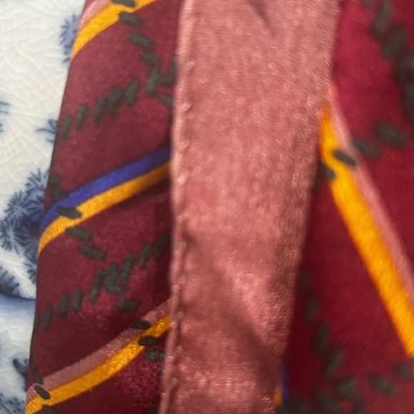 Vintage Anne Klein Signed Silk Scarf - Picture 3 of 8